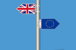 Image Brexit - drapeaux européen et brittanique