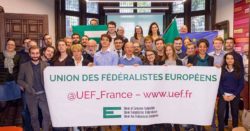 Photo de groupe des membres de l'Union des Fédéralistes Européens