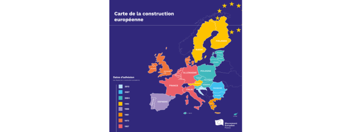 Union Européenne La Construction Européenne En Carte