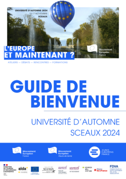 Couverture du guide de bienvenue UA2024