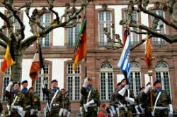 L'Eurocorps, embryon de défense européenne, est un corps d'armée multinational basé à Strasbourg.