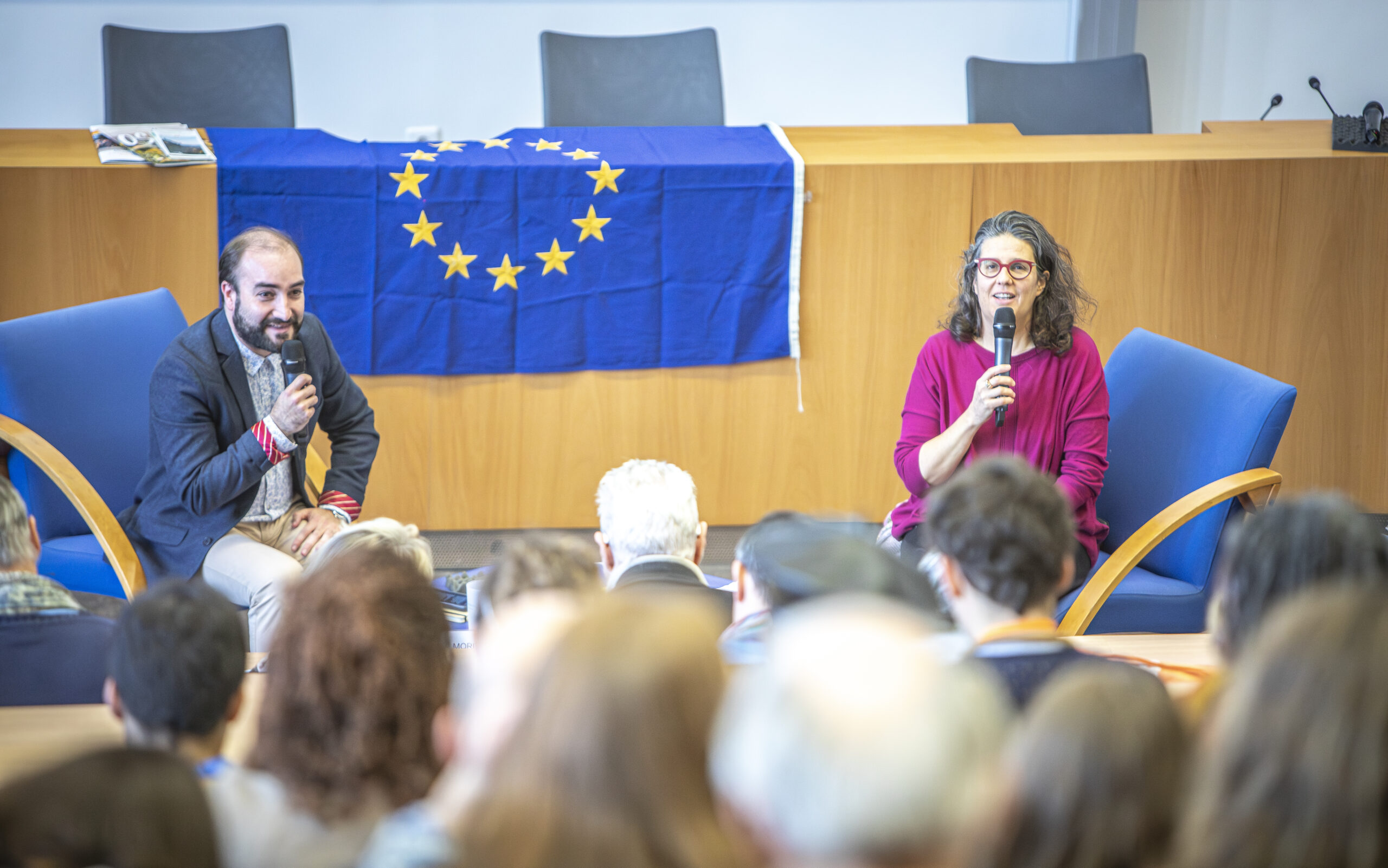 Hervé Moritz et Gwendoline Delbos-Corfield