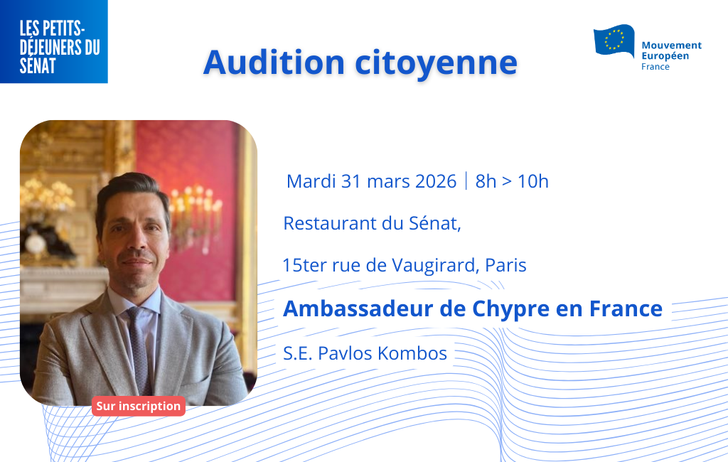 Ambassadeur de Chypre en France, SE Pavlos Kombos